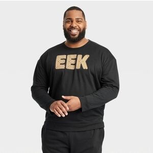 Hyde & EEK! Men's Big & Tall Glow-in-the-Dark Crewneck Halloween Sweatshirt  - M